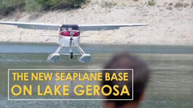 The new seaplane base on Lake Gerosa – FlyEurope TV