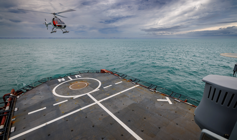 Prove in mare delle capacità di atterraggio autonomo del VSR700