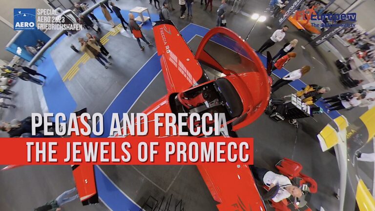 VIDEO – Promecc Aerospace presents Freccia and Pegaso aircraft at AERO EXPO Friedrichshafen