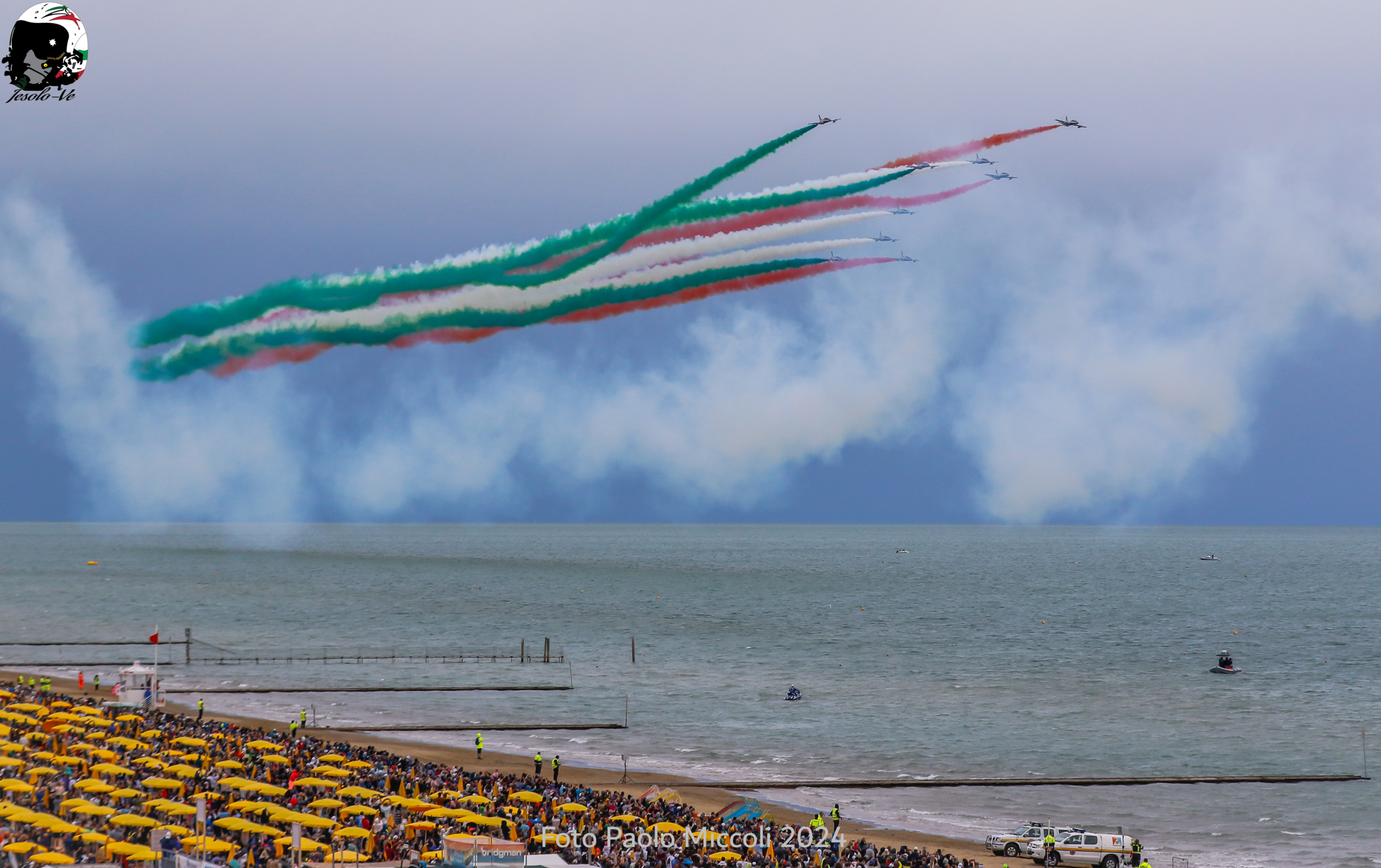 Frecce Tricolori allo Jesolo Air Show, immagine utilizzata dal Club Frecce Tricolori Jesolo per l'edizione 2026