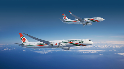 Boeing 737-8 e 787-10 nei colori Biman Bangladesh Airlines in volo