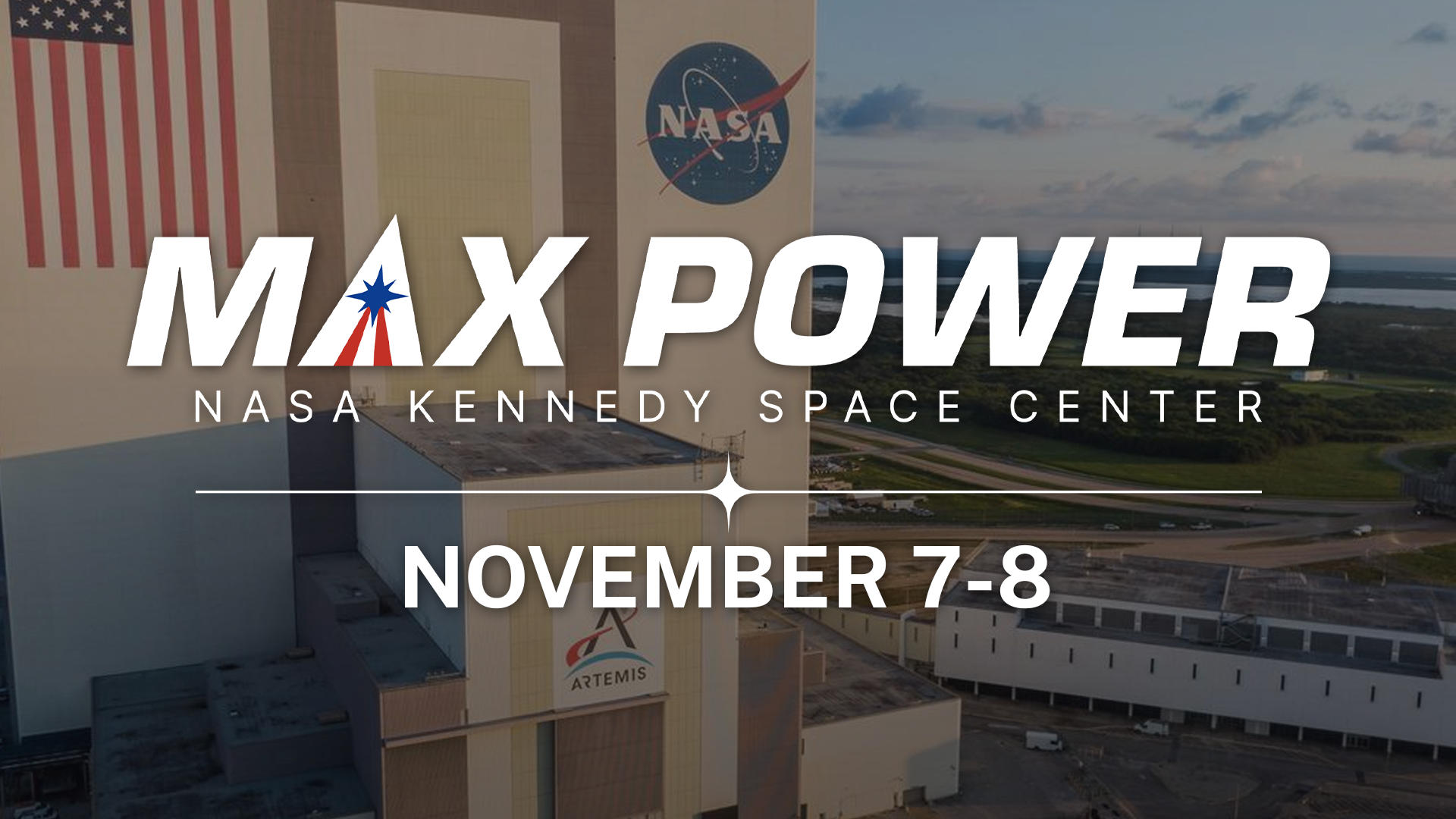 Grafica ufficiale dell’evento NASA MAX POWER 2026