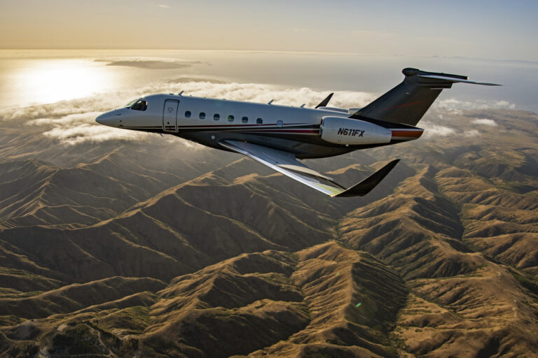 Il primo Embraer Praetor 600E consegnato a Flexjet in volo