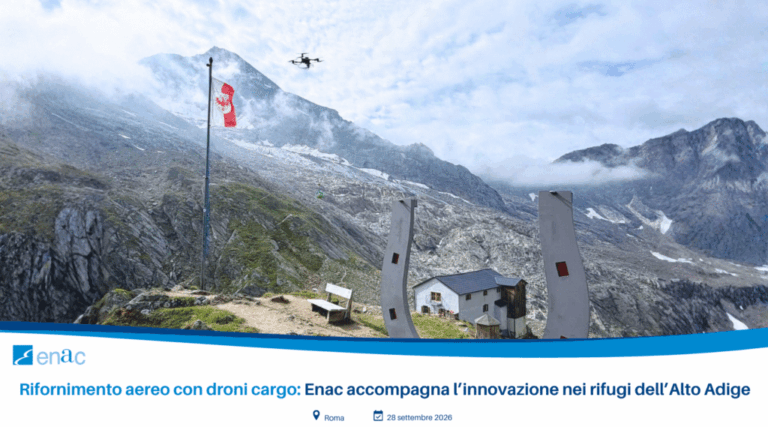 Drone cargo FlyingBasket per i rifugi dell’Alto Adige, fonte ENAC