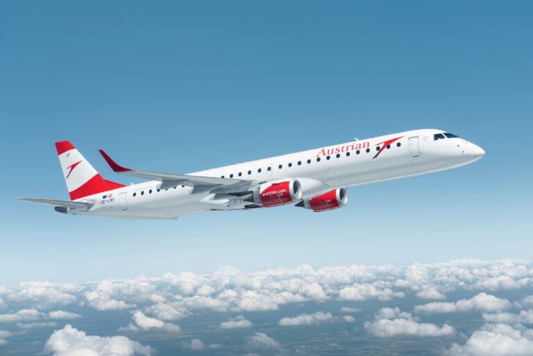 Embraer supporterà i 13 E195 di Austrian Airlines con il Pool Program