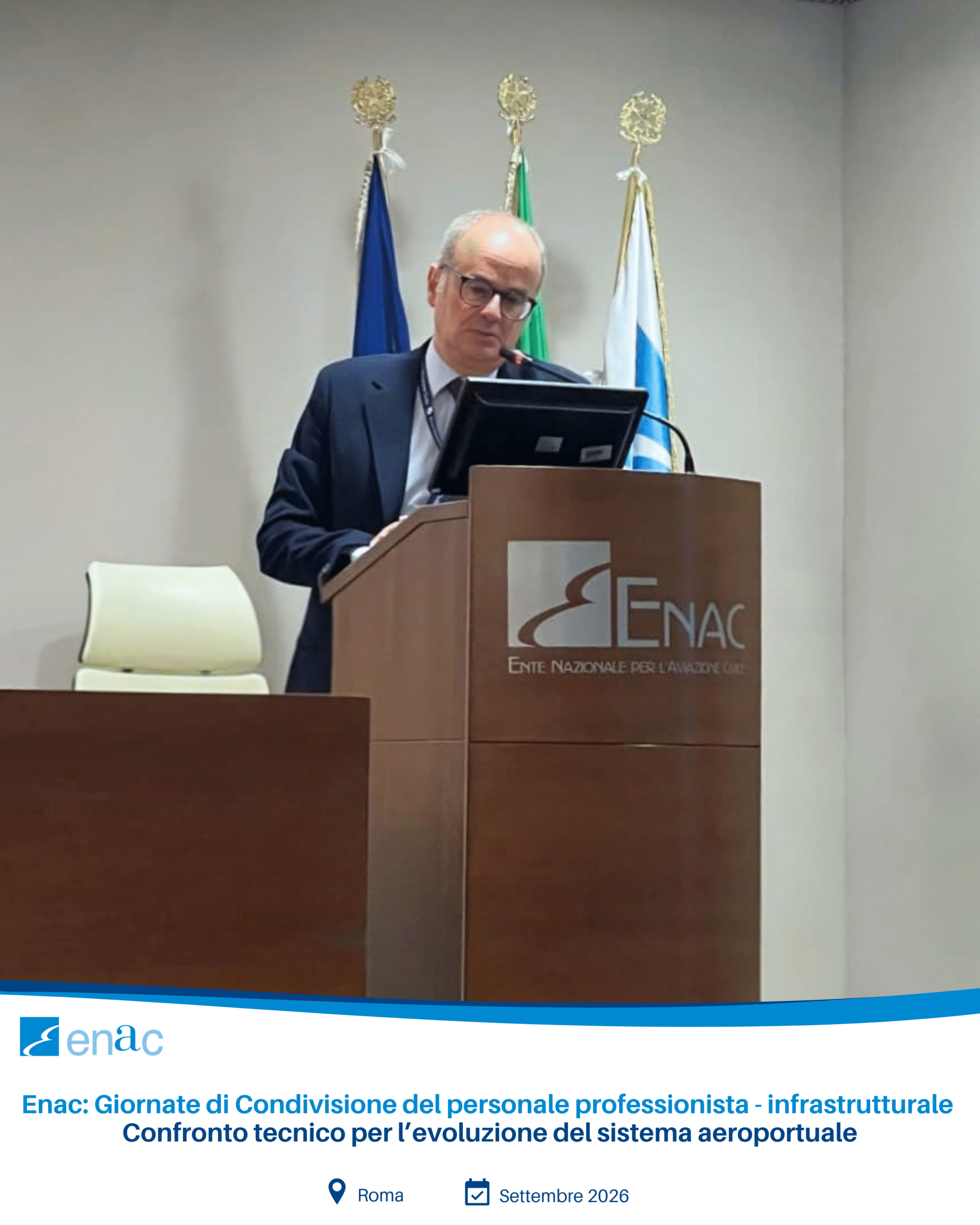 Fabio Nicolai interviene alle Giornate di Condivisione ENAC a Roma