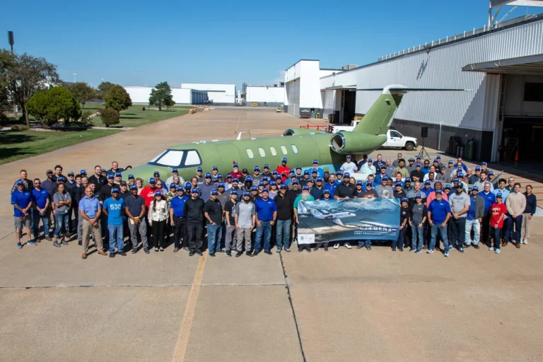 Citation CJ4 Gen3, il primo esemplare di serie esce dalla fabbrica